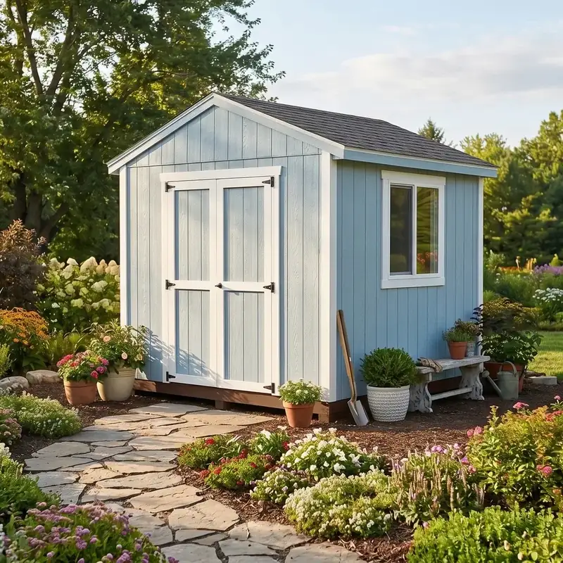8x8 Gable Shed front